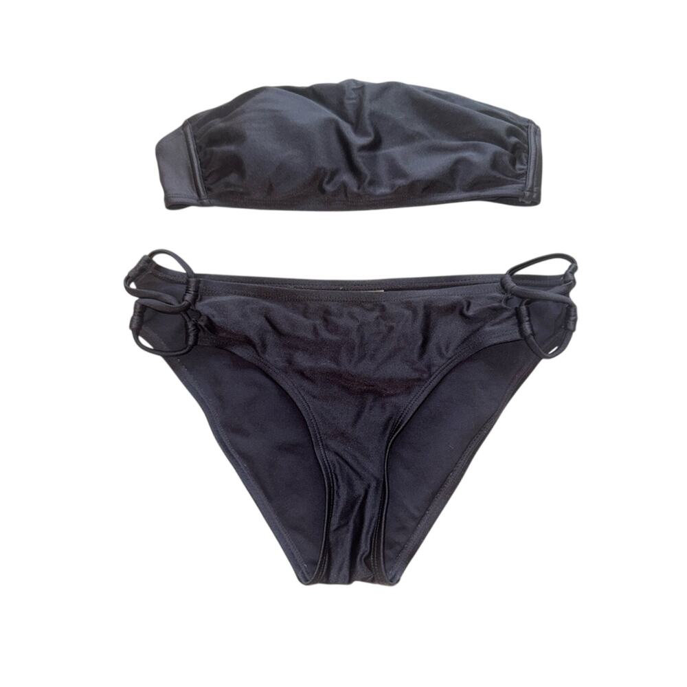 Xhilaration Grey Strapless Bandeau Bikini